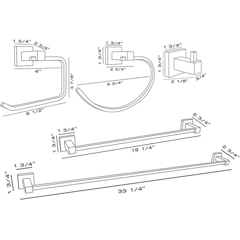 Dyconn Faucet Vienna Series Bathroom Accessory Set in Gold