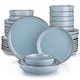 preview thumbnail 21 of 23, vancasso Exquisite Modern Design Stoneware Dinnerware Set Light Blue - 32-Piece 