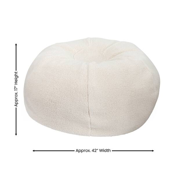 dimension image slide 12 of 22, Oversized Refillable Bean Bag Chair for Kids and Adults