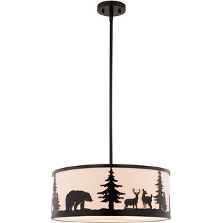 Vaxcel Lighting P0416 3 Light 18" Wide Suspension Pendant