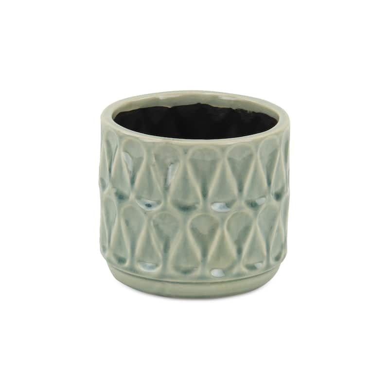 Lacrima Green Ceramic Droplet Pot