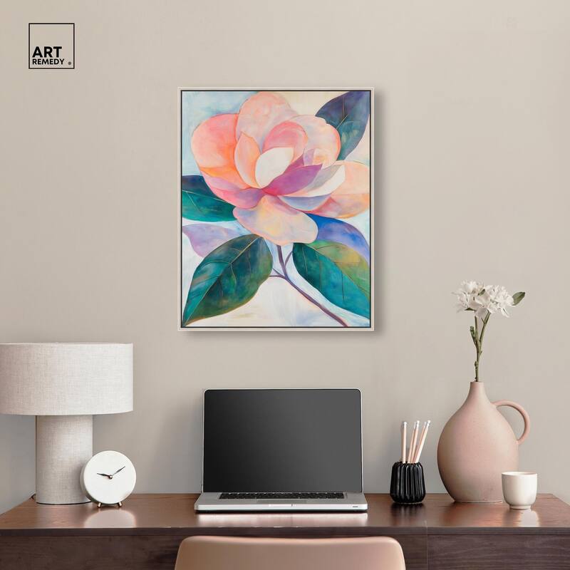 Pink Magnolia II Canvas by Art Remedy