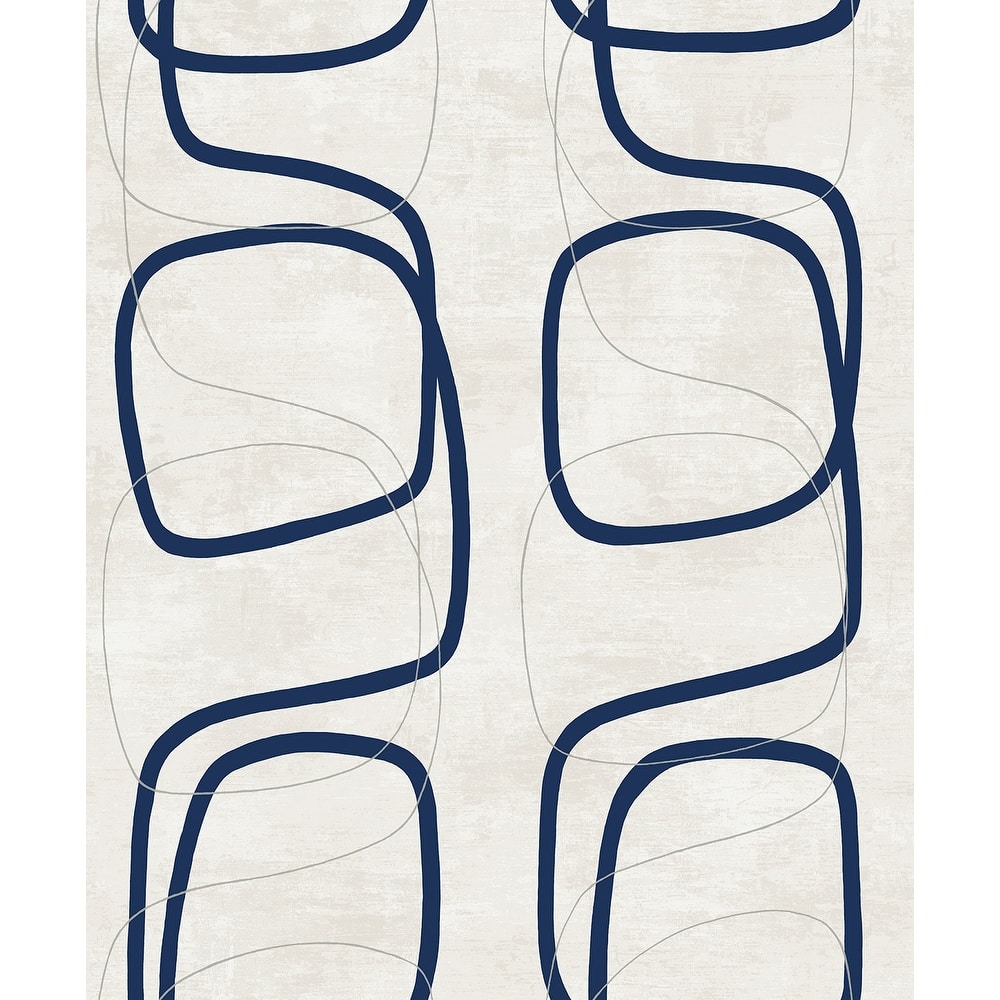 Seabrook Designs Forcella Geometric Non-Woven Unpasted Wallpaper