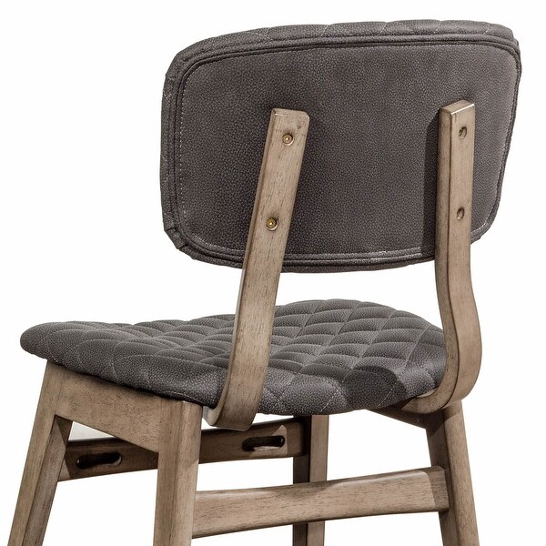 alden upholstered solid wood side chair