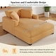 preview thumbnail 1 of 16, 53.5" Oversized Chaise Lounge Lounge Chair, Living Room Upholstered Single Sofa Chair Sleepers Couch Bed Yellow