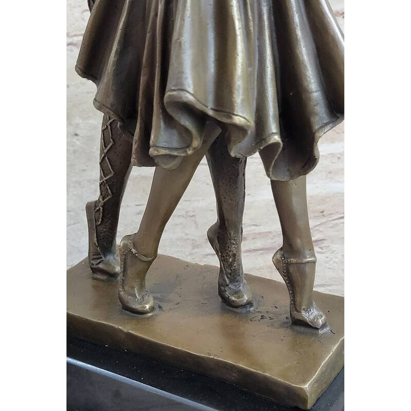 Pair Of Professional Dancer Duo Ballroom Dancers Competition Bronze Sculpture