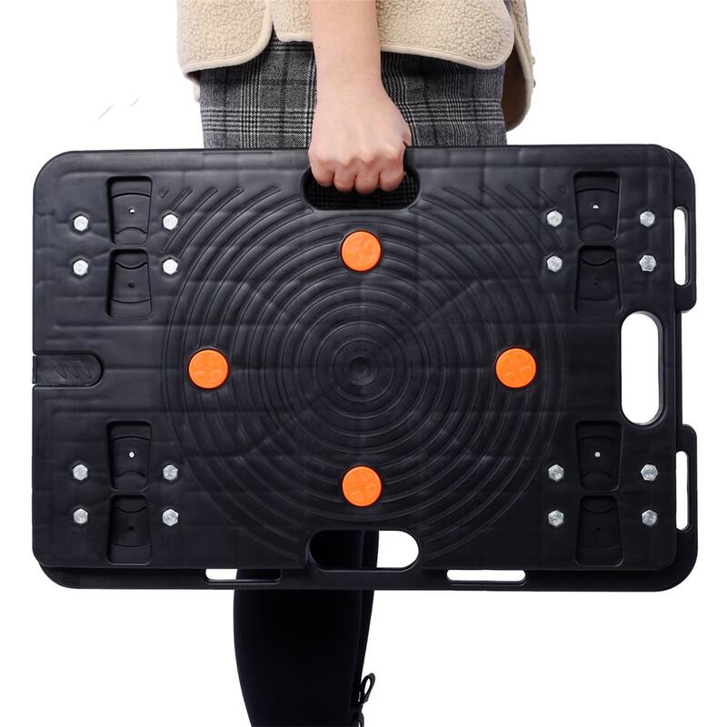 2 PCS Heavy Duty Rolling Mover, Interlocking Moving Dolly w/ 4 Wheels