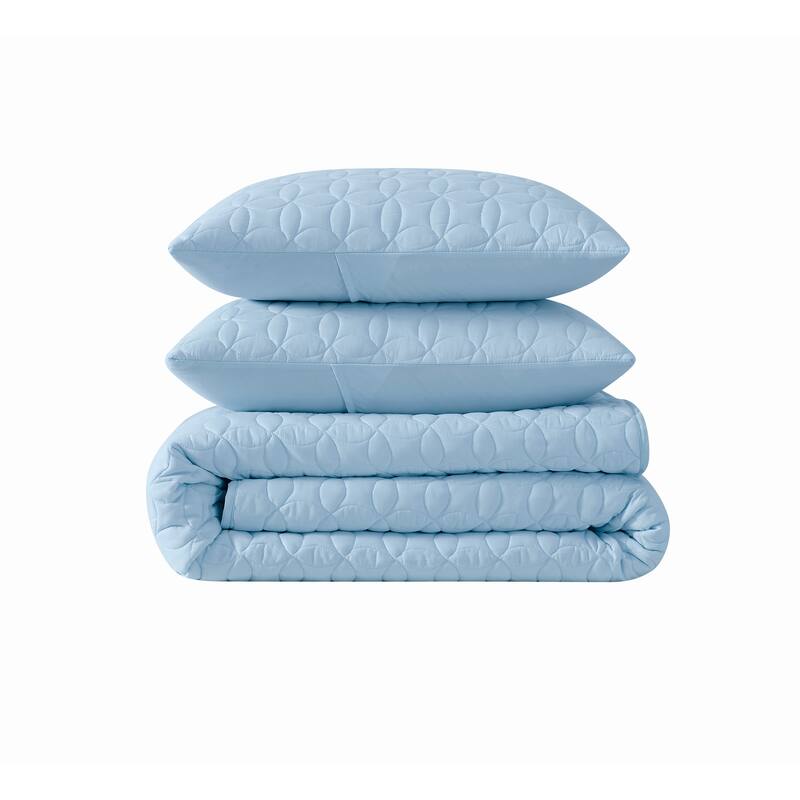 Cannon Geo Circle Solid Quilt Set