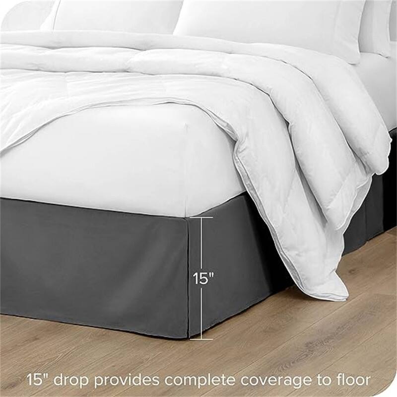 Pleated bed skirt
