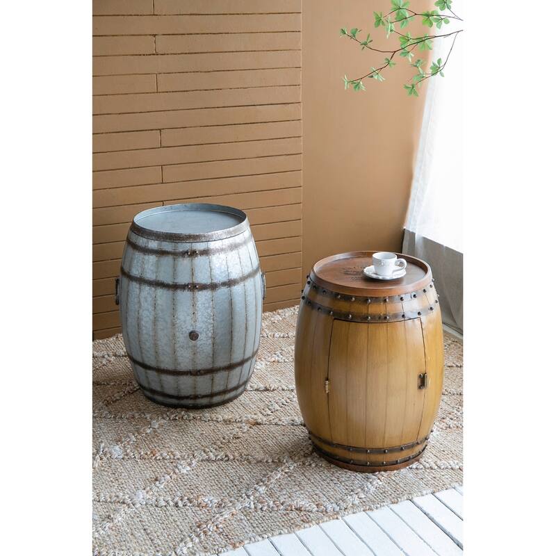 20.5x20.5x24" Drum Side Table