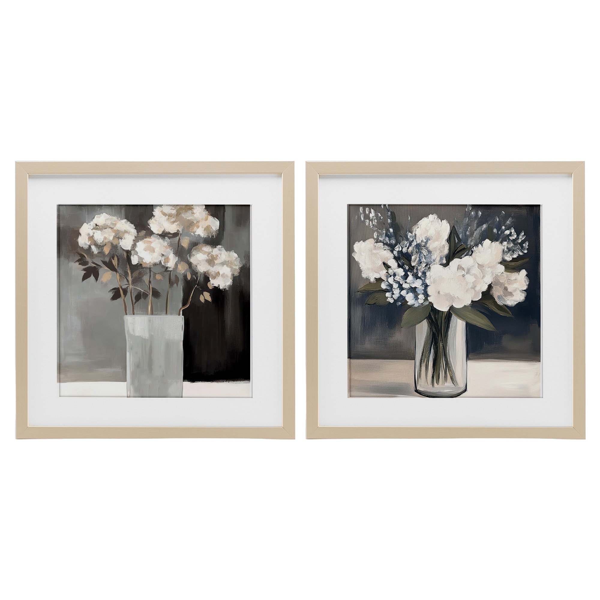 Stupell Vase Of Grace Flowers Framed Art Design By Mona Grace (Set of 2)
