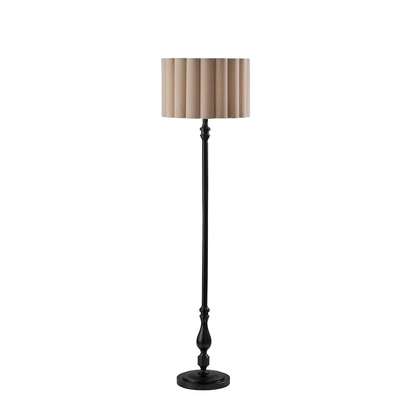 Claret Floor Lamp - Black Wood - Black Wood