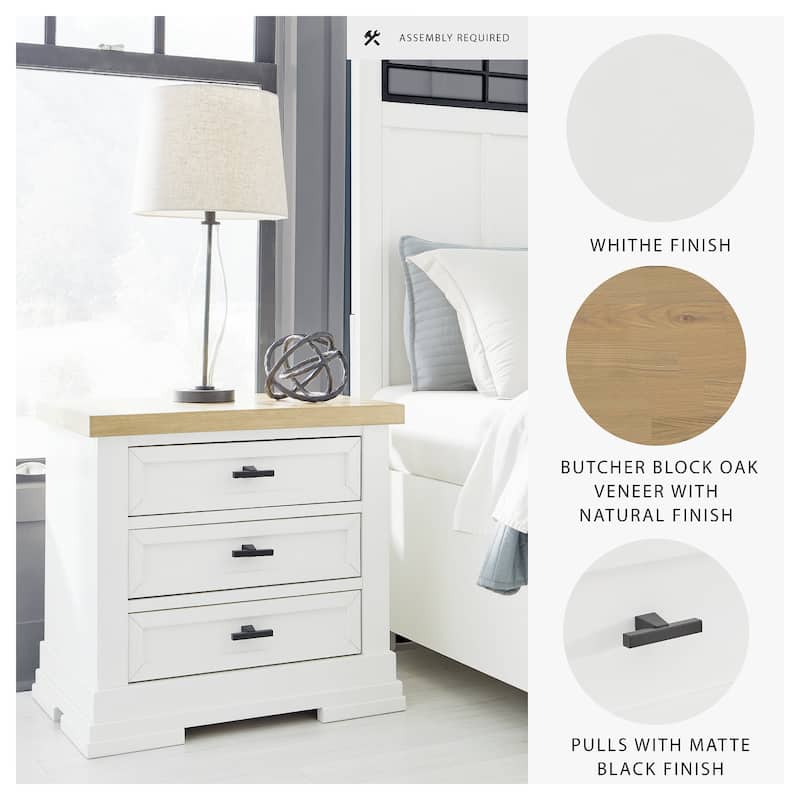 Signature Design by Ashley Ashbryn White/Natural Nightstand