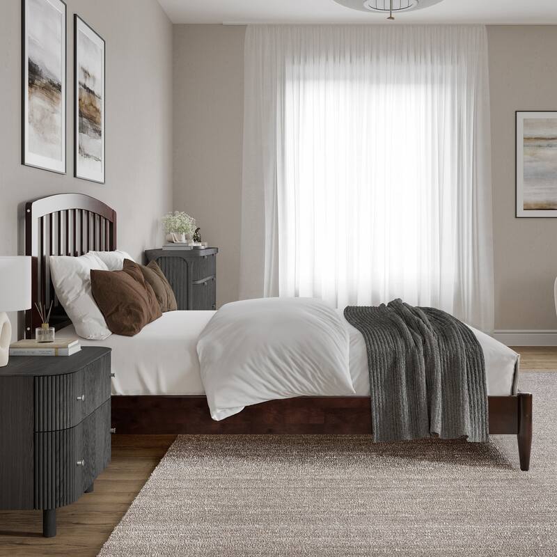Quincy Solid Wood Low Profile Platform Bed