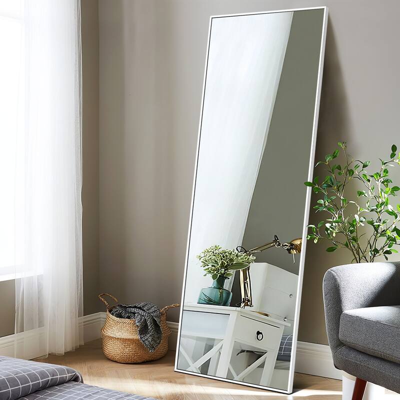 Dovelina Modern Full Length Floor Mirror - Freestanding Vanity Mirror for Bathroom or Living Space