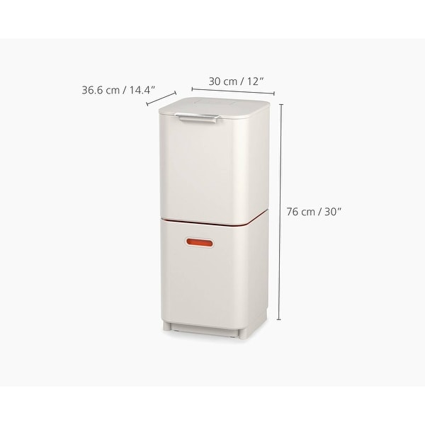 Joseph Joseph トーテム 40L Totem Compact 40L Waste & Recycling Bin | Joseph Joseph US