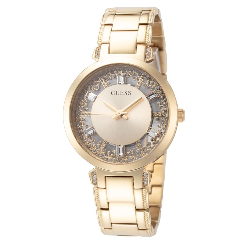 Guess Women's Crystal Clear 33mm Quartz Watch GW0470L2 - Silver-Tone - One Size