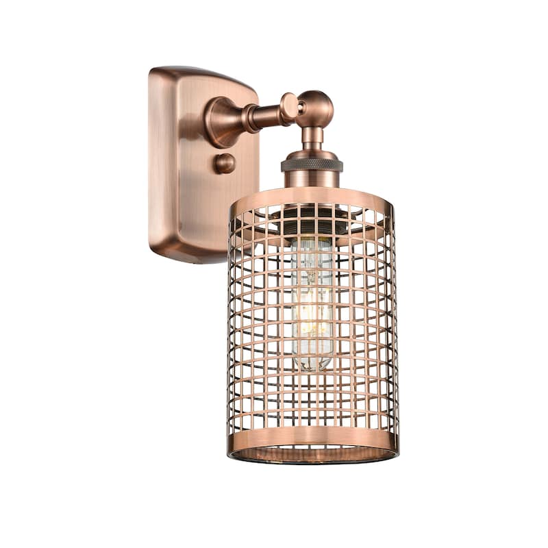 Innovations Lighting 516-1W-13-5 Nestbrook Sconce Nestbrook 13" Tall - Antique Copper