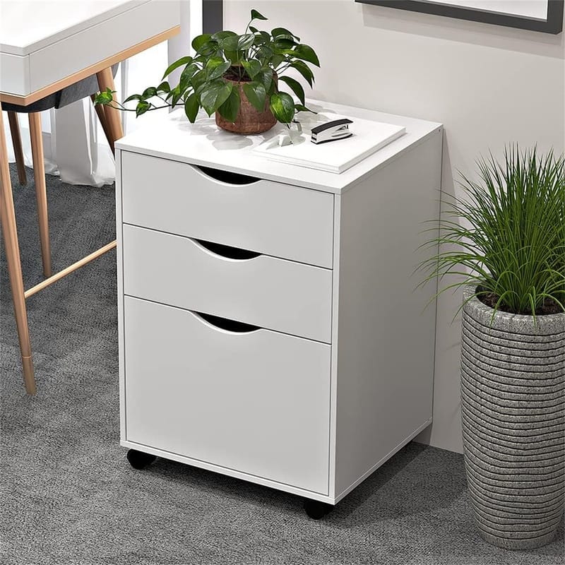 3 Drawers Storage Cabinet - 15.5"D x 18.1"W x 24"H
