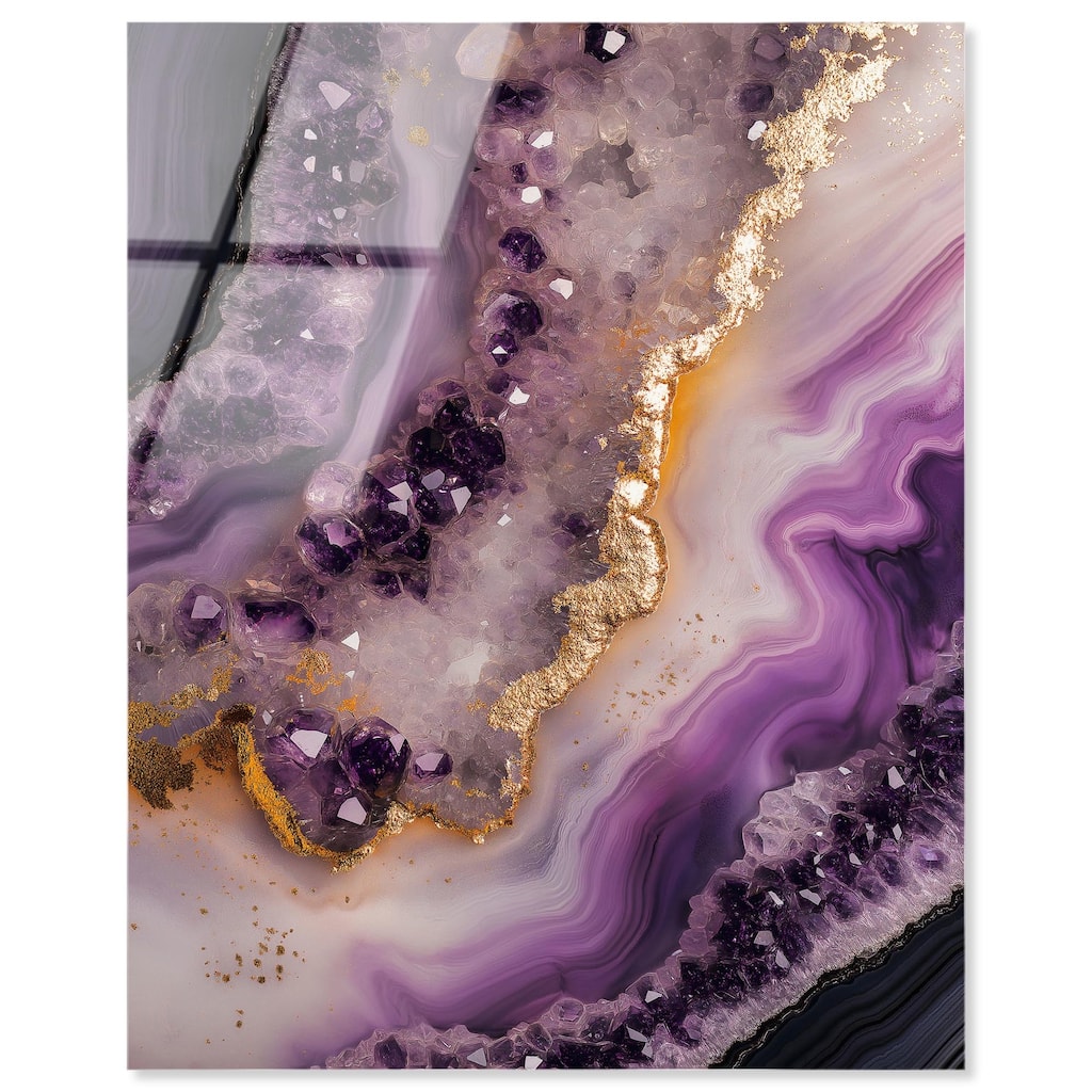 Amethystine Dream I Acrylic by Art Remedy, Ready to Hang