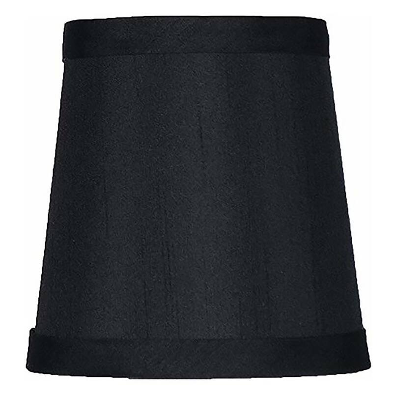 Mini Faux Silk Chandelier Lamp Shade, Clip On, 4 inch Bottom Diameter, 4.75" Height