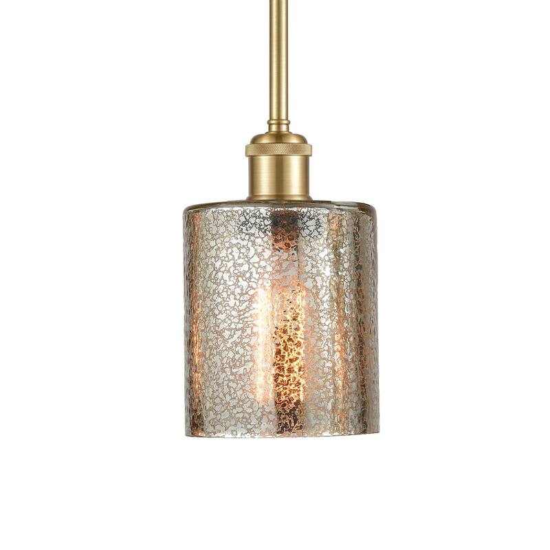 Innovations Lighting 516-1S-8-5 Cobbleskill Pendant Cobbleskill 5" - Mercury / Satin Gold