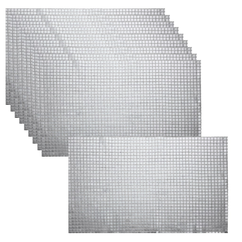 10pcs 11.8" x 17.7" Shiny Mirror Placemats Disco Table Place Mats