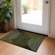 preview thumbnail 43 of 47, Machine Washable Indoor/ Outdoor Abstract Stripe Chantille Rug