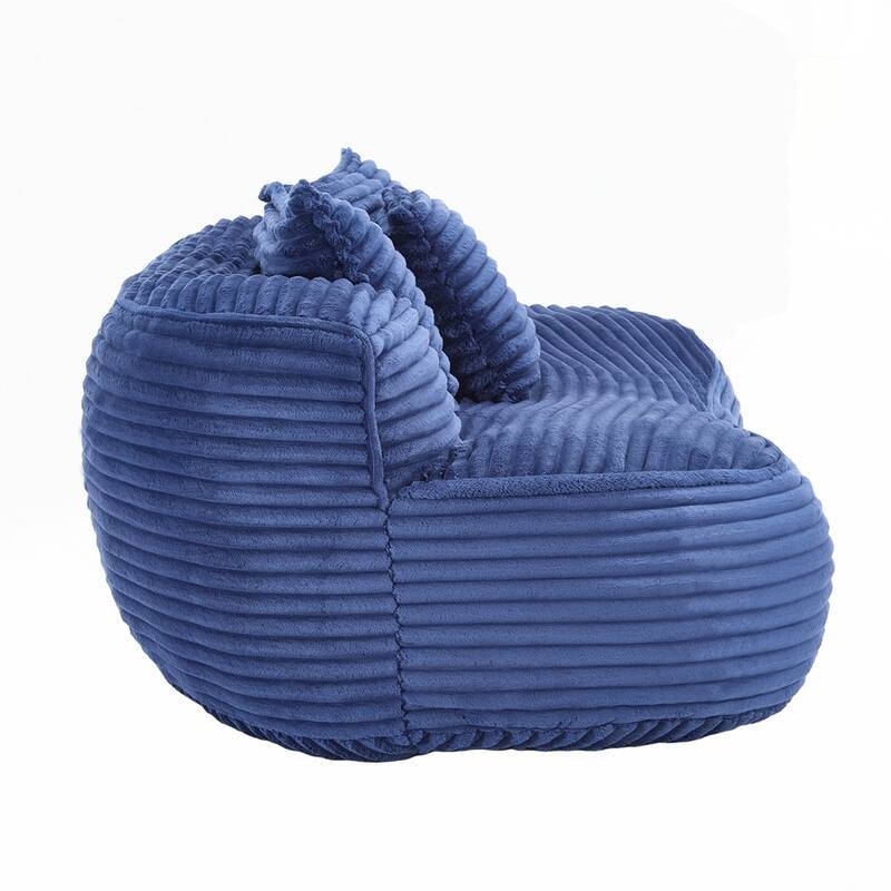Lazy Sofa Durable Comfort Lounger High Back Bean Bag Chair Couch for Adults and Kids - 2 Seat