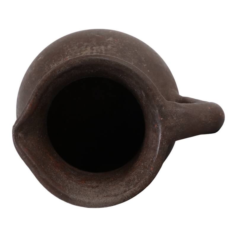 Rustic Pottery Table Jug Vase with Handles - 8"