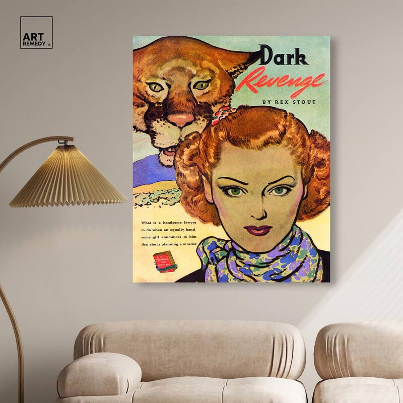 Dark Revenge Book 1939 Canvas by Art Remedy, Gallery Wrapped