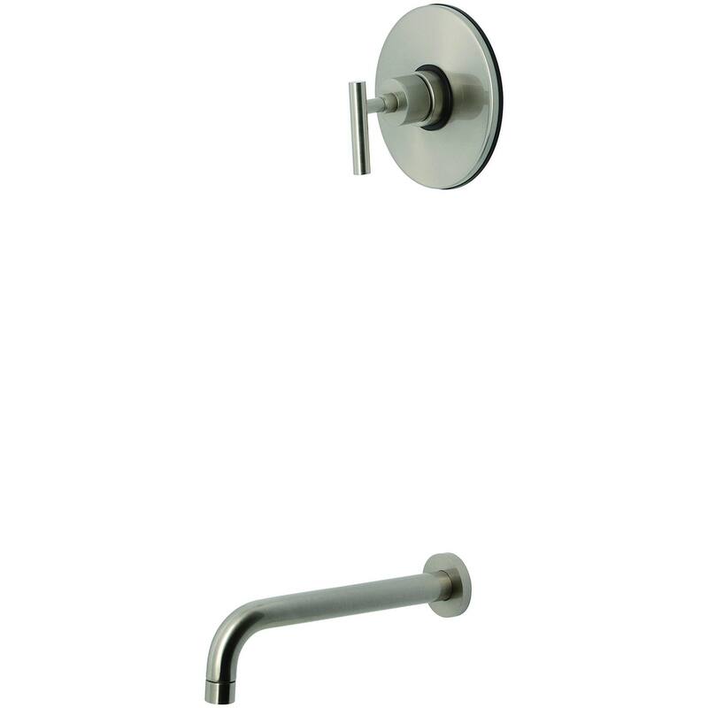 Kingston Brass KB633.CMLTO Manhattan 10-13/16" Tub Spout with - Brushed Nickel