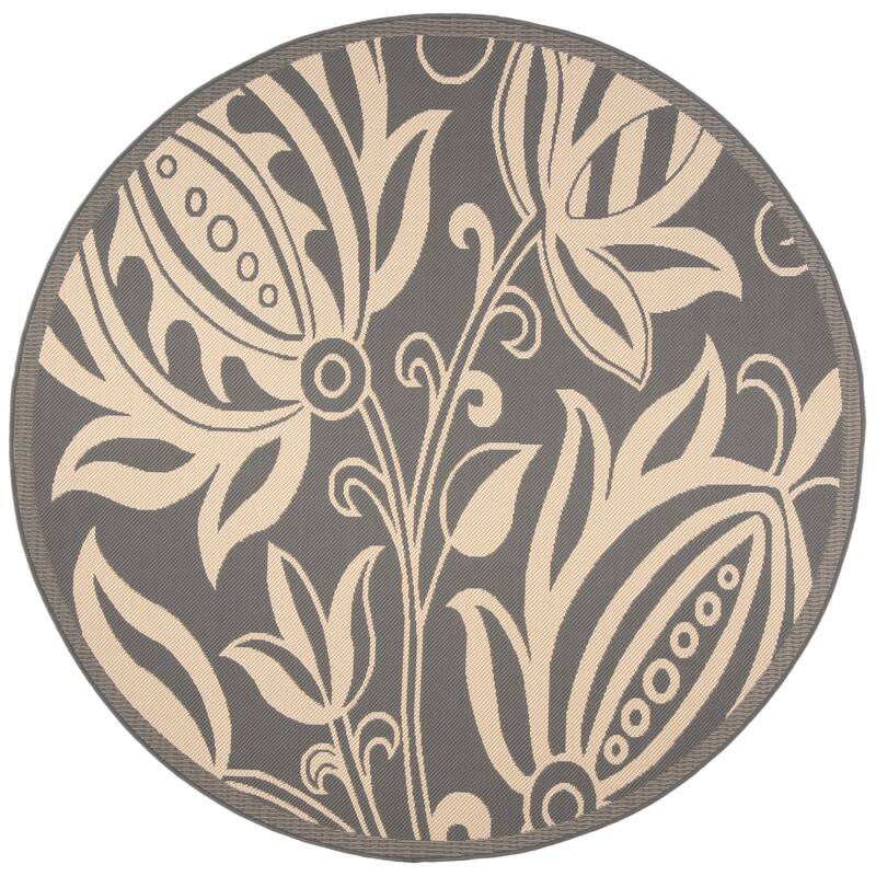 SAFAVIEH Courtyard Leatrice Indoor/ Outdoor Patio Backyard Rug