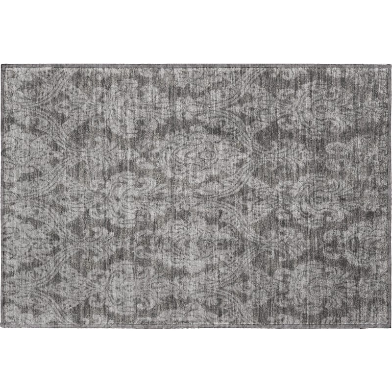 Premium Washable Super Soft Traditional Damask Mayfield Rug