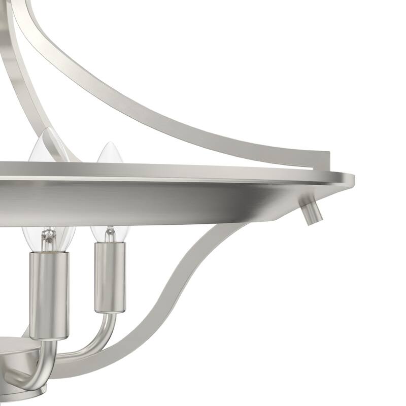 Hunter Perch Point Noble 4-Light Flush Mount Ceiling Light - Rustic, Transitional, Mountain, Modern