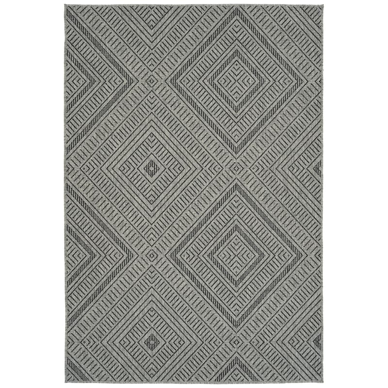 Kaleen Bacalar Collection Indoor Outdoor Polypropylene Area Rug - 2' X 6'