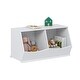 preview thumbnail 14 of 15, UTEX Toy Storage Organizer,Stackable Kids Toy Storage Cubby,Toy Boxes and Storage for Playroom,Bedroom,Nursery School,White 2