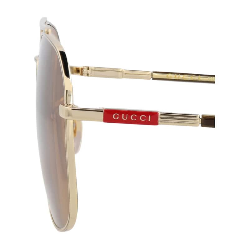 Gucci Aviator-Frame Metal Sunglasses