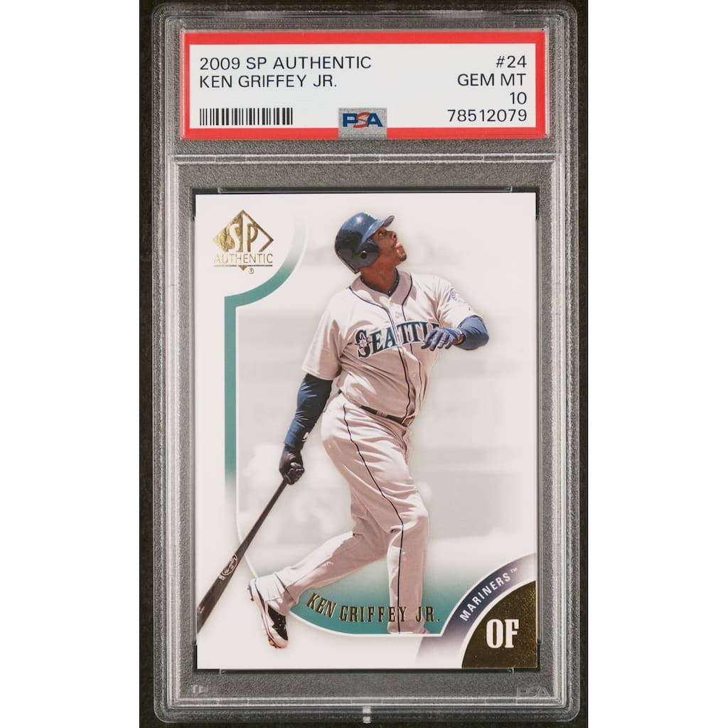 Ken Griffey Jr 2019 Upper Deck SP Authentic Baseball Card #24 Graded PSA 10 - 8'6" x 11'6"