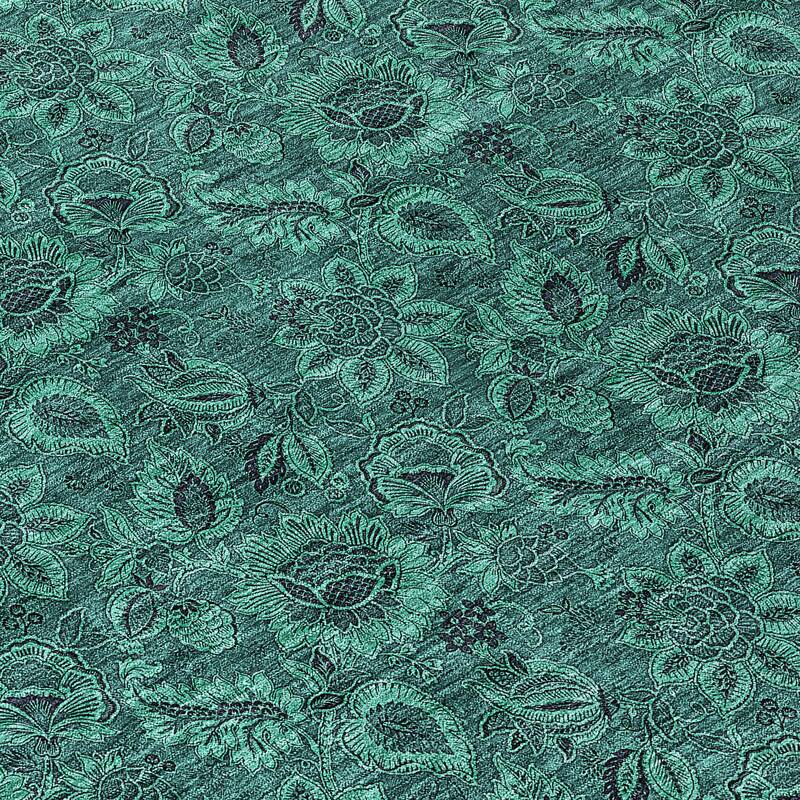 Machine Washable Indoor/ Outdoor Chantille Floral Rug