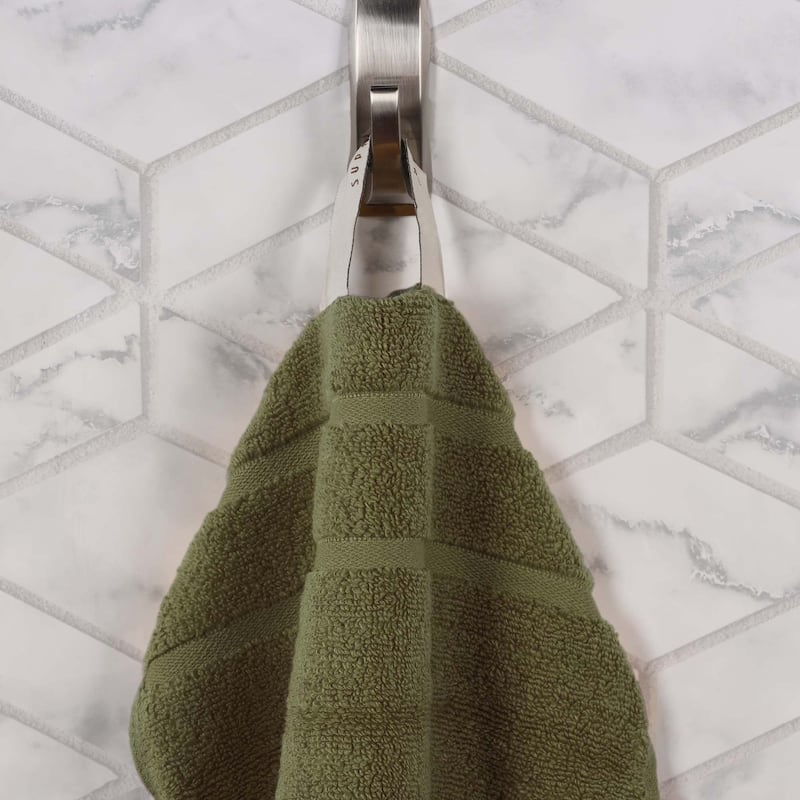 Superior Napa Zero Twist Cotton Waffle Face Towel Washcloth Set of 12