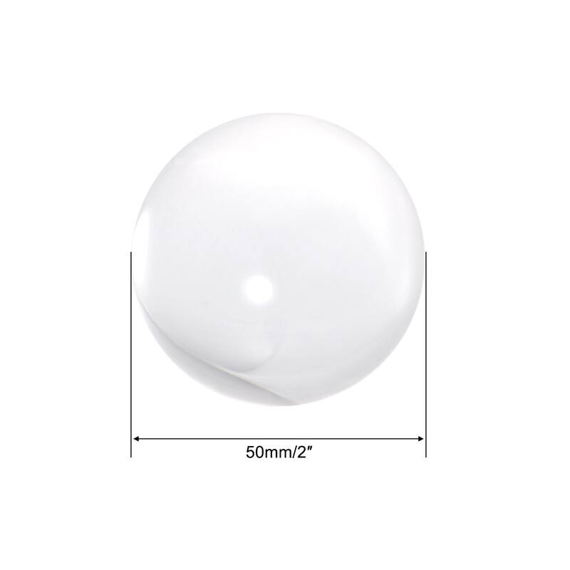 Acrylic Contact Juggling Balls Sphere Ornament, 2 Pcs - Clear - 50mm