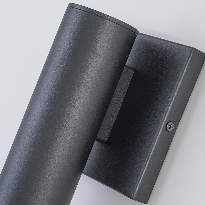 12.4" Outdoor Linear Integrated LED Wall Sconce - H12.4" x W3.4" x D4.5"