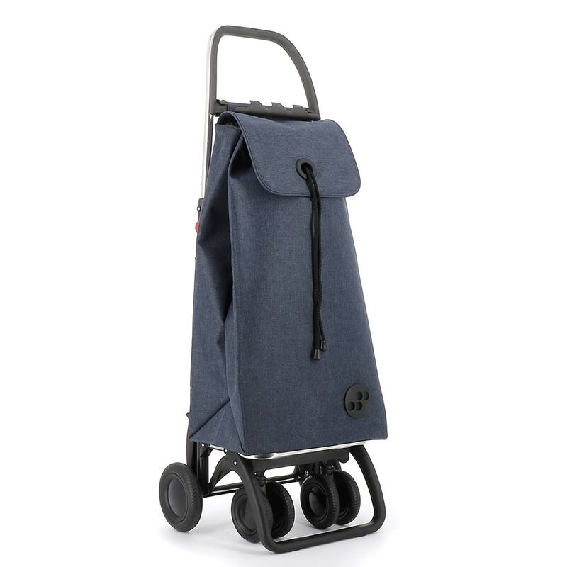 Shopping Trolley Rolser I-Max Tweed 4 Wheels 2 Swiveling Foldable - 15.55 in. W x 41.34 in. H x 12.8 in. D