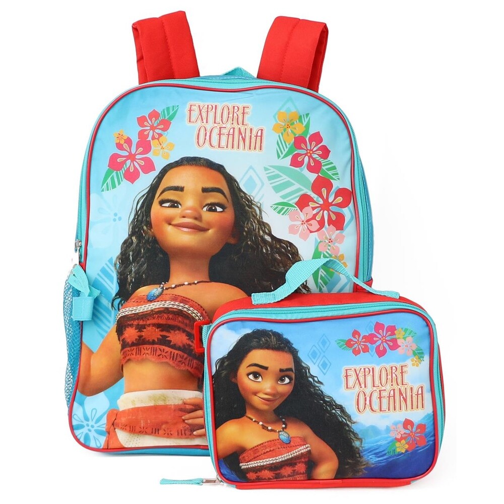moana backpack and lunchbox set