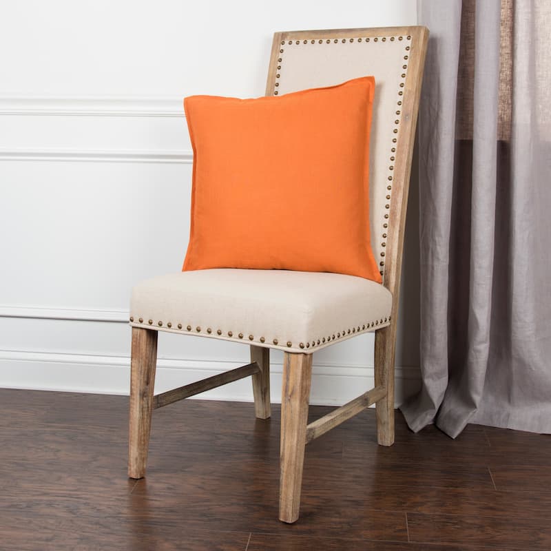 Rizzy Home Cotton Slub Solid Decorative Throw Pillow