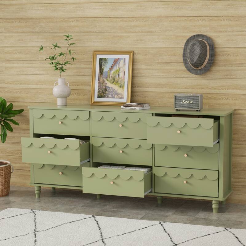 Royal 9-Drawer Lace Dresser - Max Storage for Growing Kids