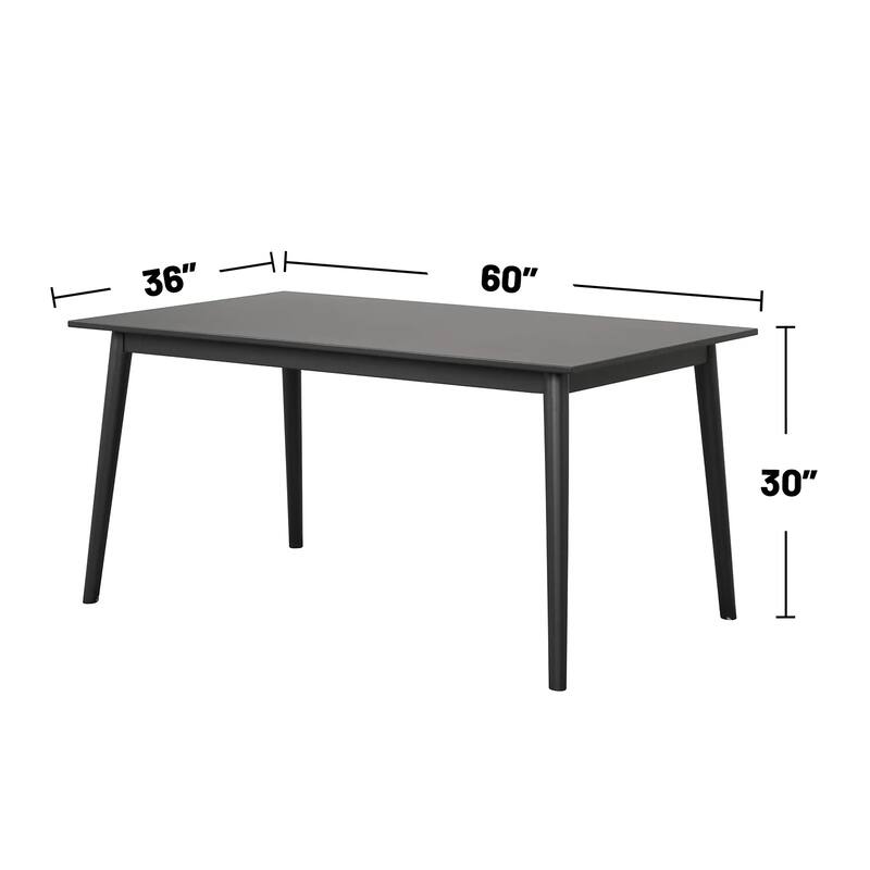 Rectangular Wooden Dining Table with Tapered Legs