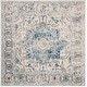 preview thumbnail 51 of 74, SAFAVIEH Madison Snowflake Medallion Rustic Farmhouse Distressed Rug 3' x 3' Square - Turquoise/Ivory