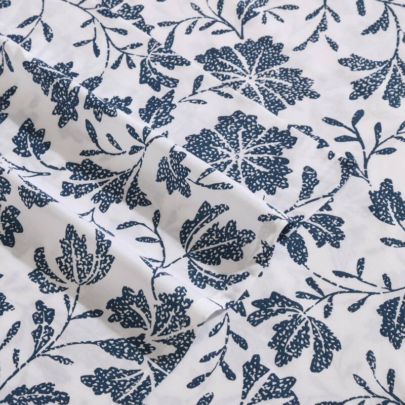 Eddie Bauer Printed Cotton Percale Deep Pocket Sheet Set